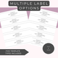 EDITABLE Casserole Cover Wrap Labels | Custom Packaging