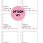 PRINTED LABELS Corner Bookmark Card Labels