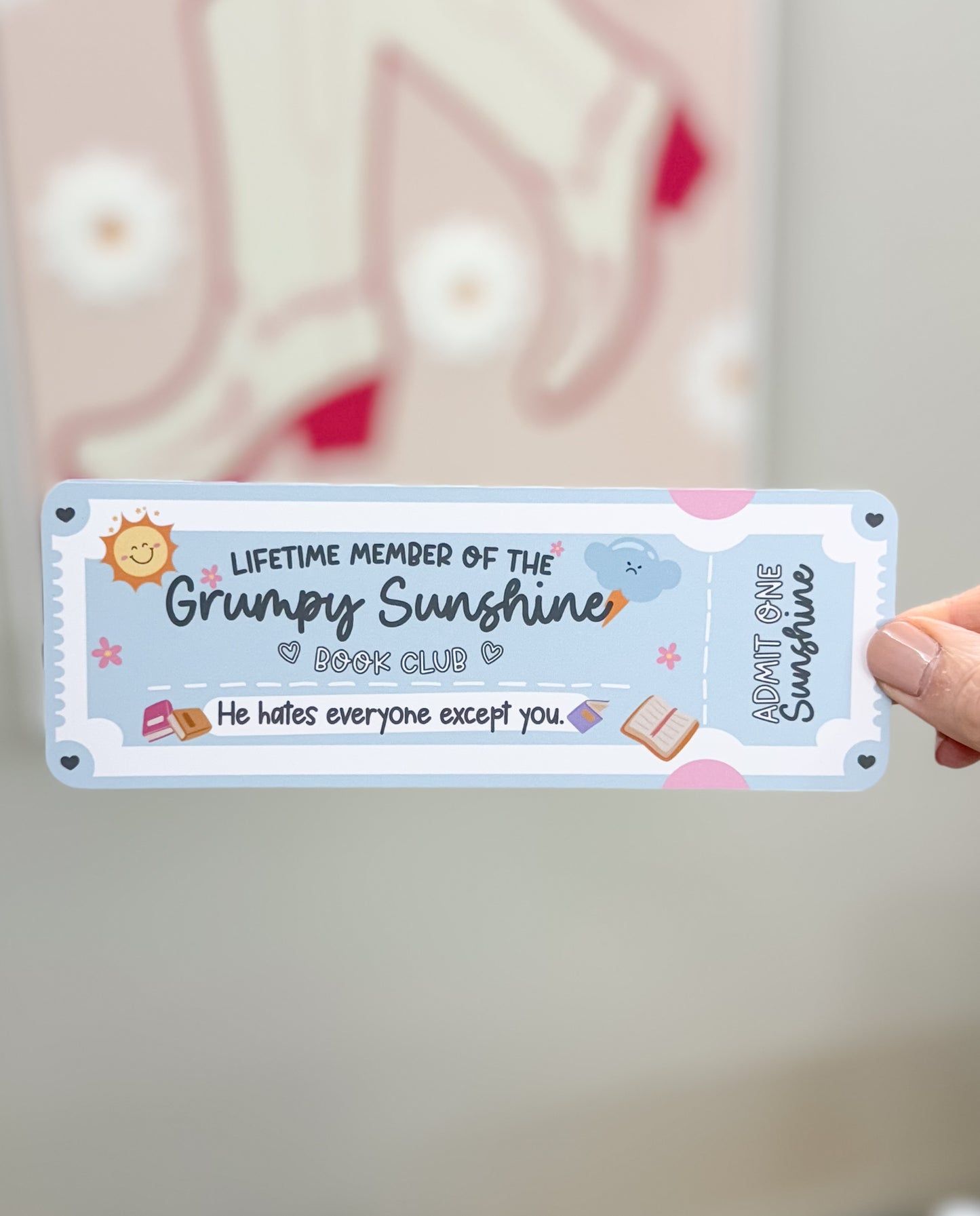 Grumpy Sunshine Matte Bookmark