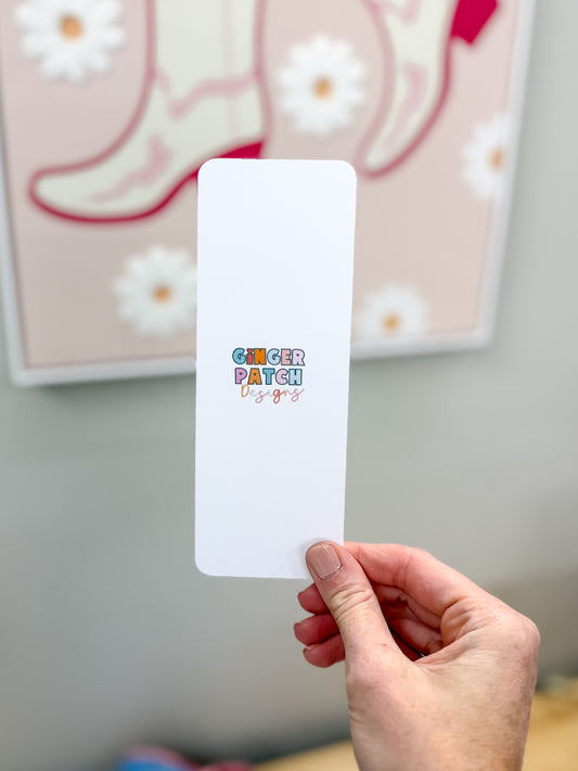 Girls Just Wanna Read Books Bow Matte Bookmark