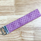 Purple Vintage Quilted Keychain