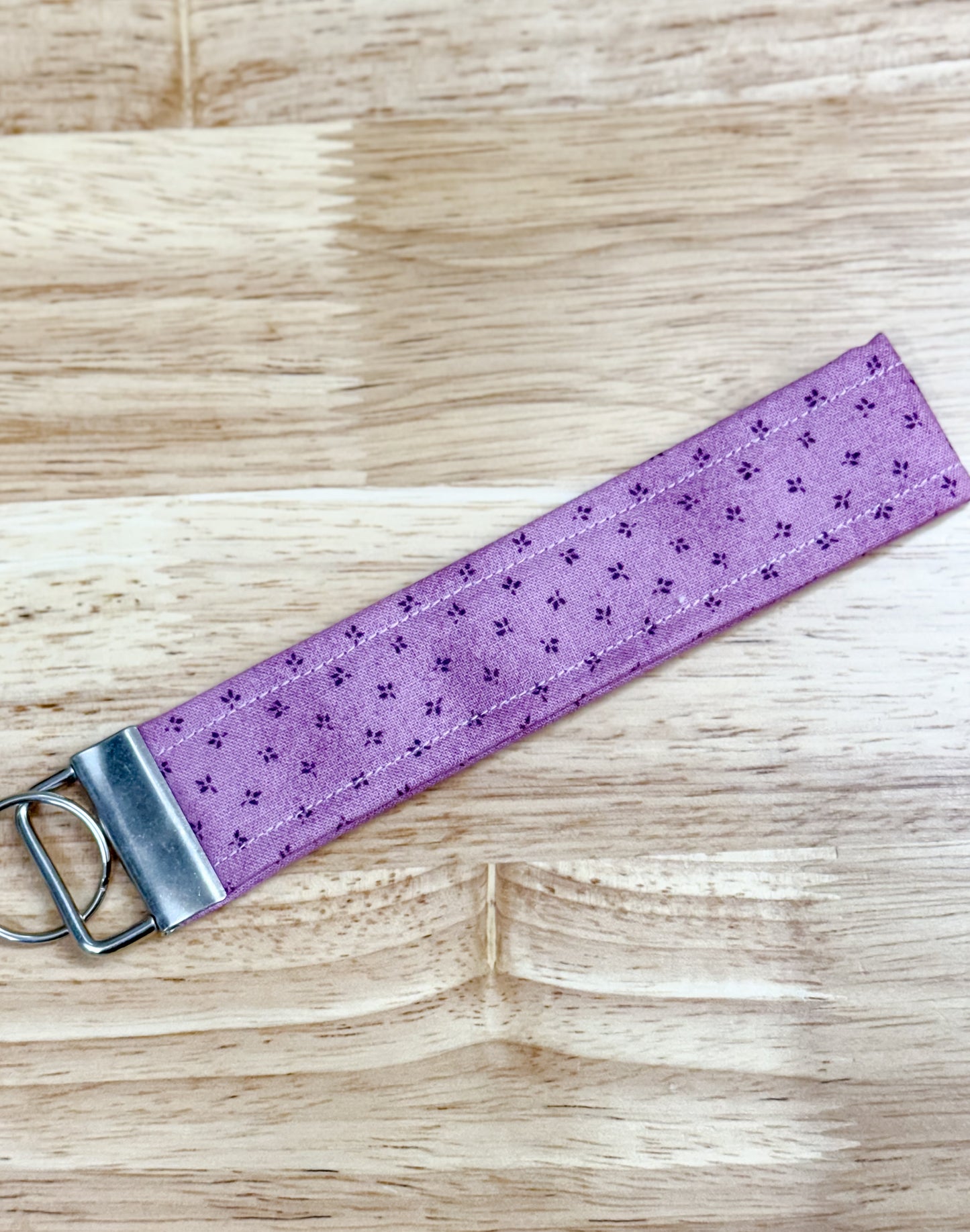 Purple Vintage Quilted Keychain