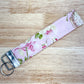 Pink Victorian Tea Set Quilted Keychain