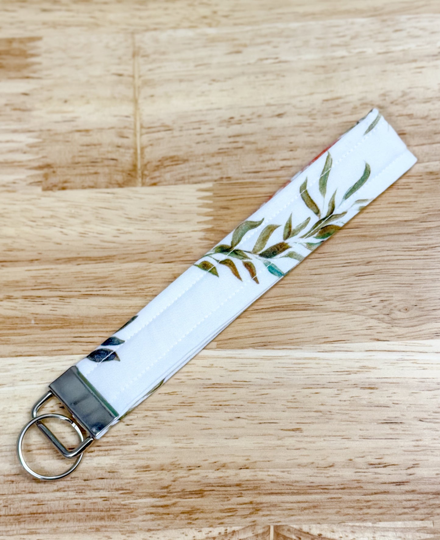 Boho Blush Quilted Keychain