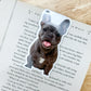 Gray Frenchie Magnetic Bookmark