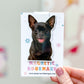Black Short Haired Chihuahua Magnetic Bookmark