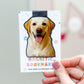 Yellow Labrador Retriever Magnetic Bookmark