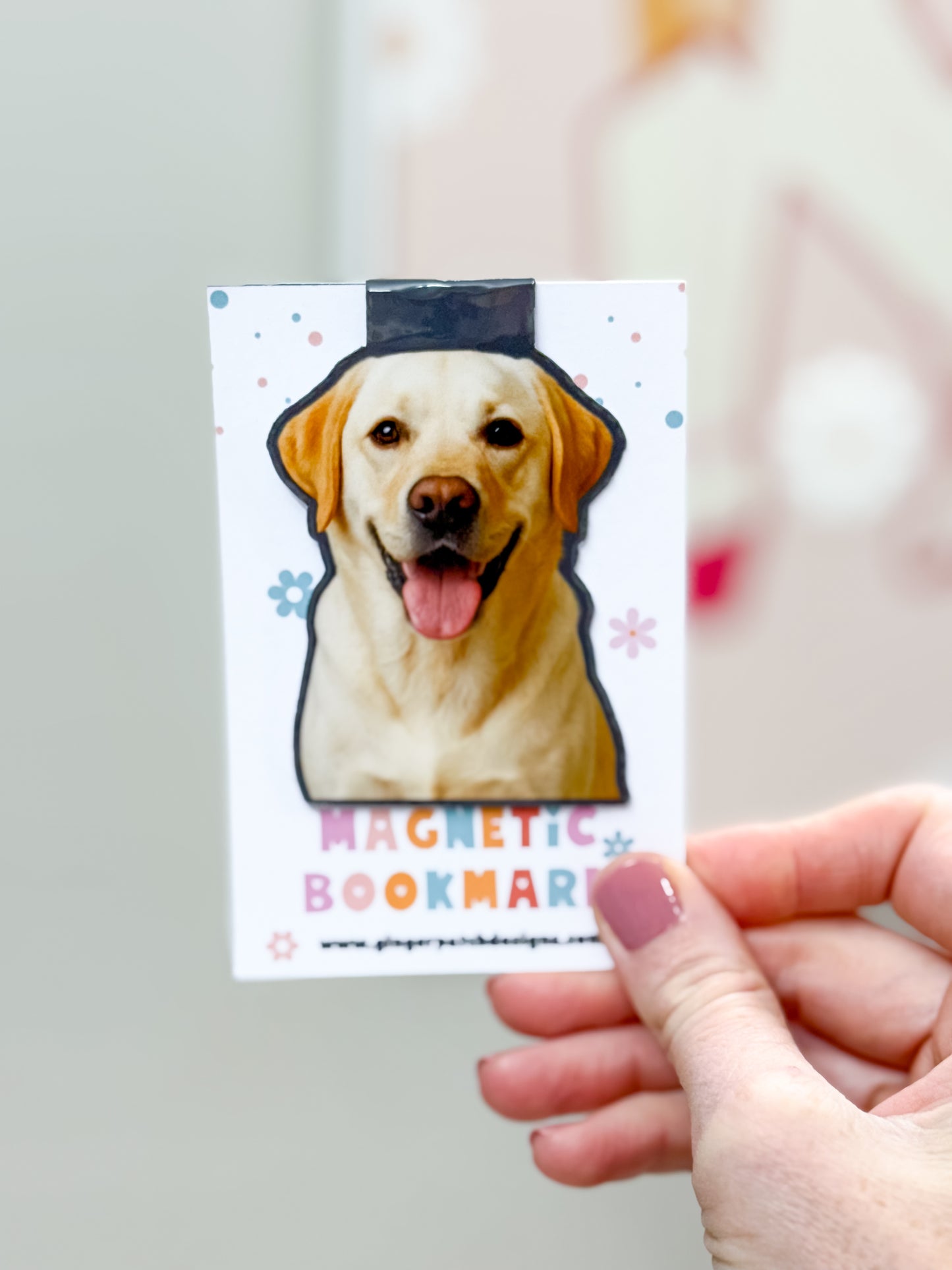 Yellow Labrador Retriever Magnetic Bookmark
