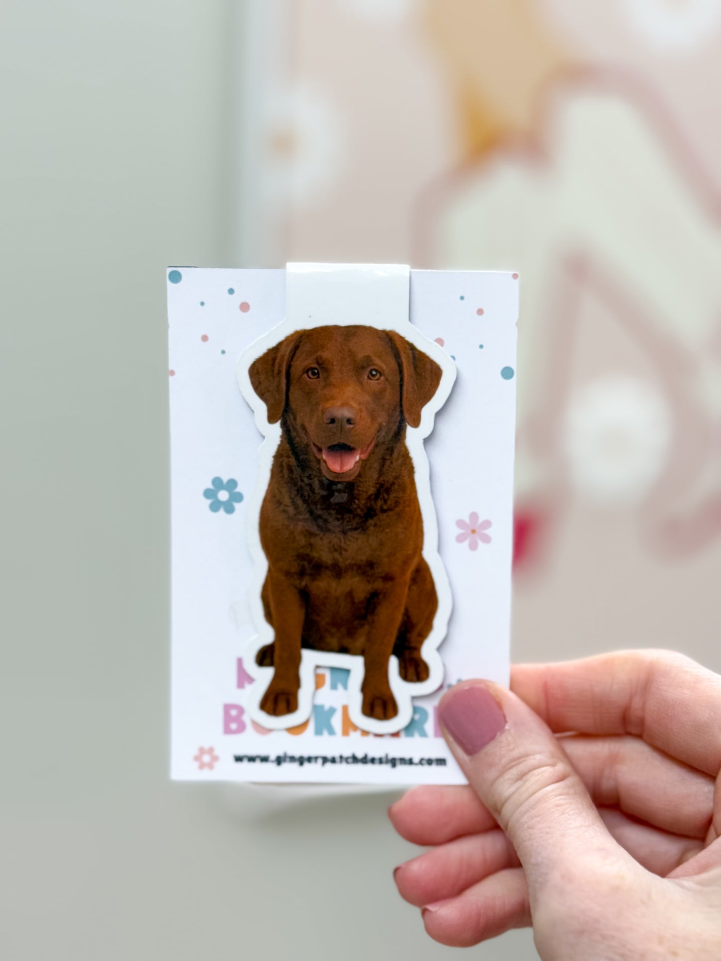 Brown Chesapeake Dog Magnetic Bookmark