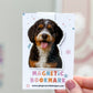 Tricolor Bernedoodle Magnetic Bookmark