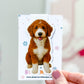 Red Bernedoodle Magnetic Bookmark