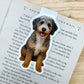 Merle Bernedoodle Magnetic Bookmark