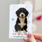Black & White Bernedoodle Magnetic Bookmark