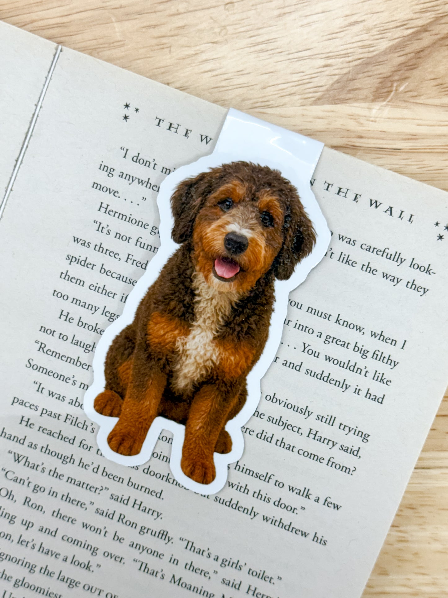 Sable Bernedoodle Magnetic Bookmark