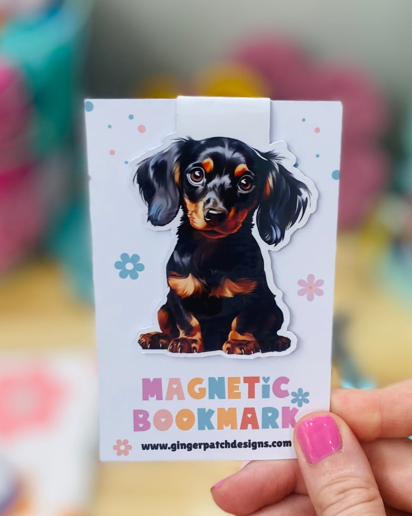 Dachshund Magnetic Bookmark, Dog Bookmarks