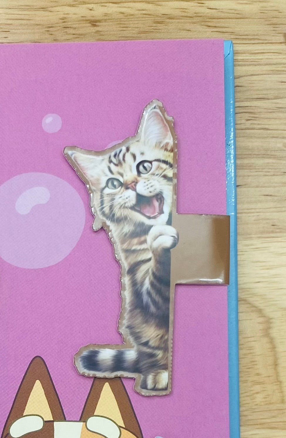 Funny Kitten Magnetic Bookmark, Side Magnetic Bookmark