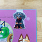 Dachshund Magnetic Bookmark, Dog Bookmarks