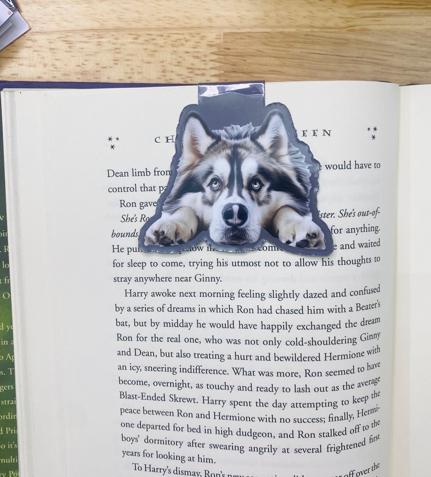 Husky Dog Magnetic Bookmark