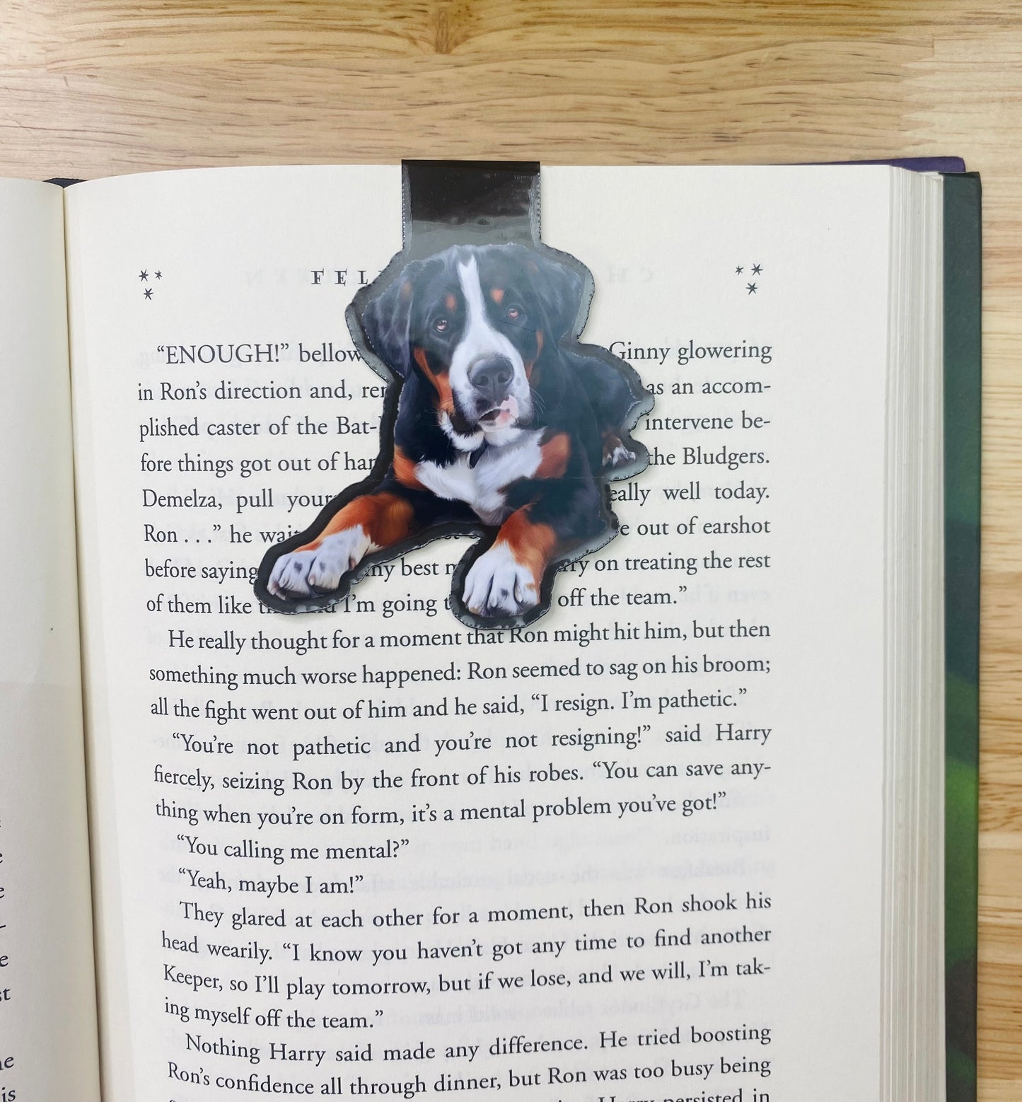 Bernese Mountain Dog Magnetic Bookmark, Dog Bookmarks