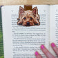 Yorkshire Terrier Magnetic Bookmark, Yorkie Peeking Dog