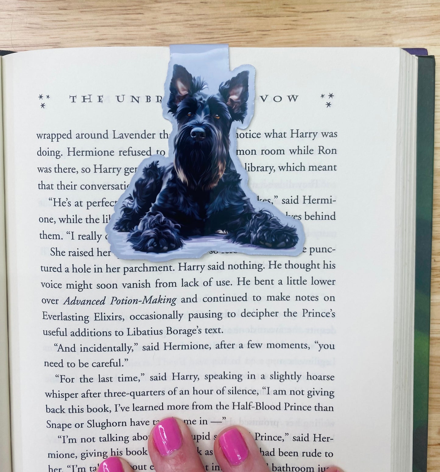 Schnauzer Magnetic Bookmark