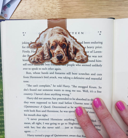 Cocker Spaniel Magnetic Bookmark