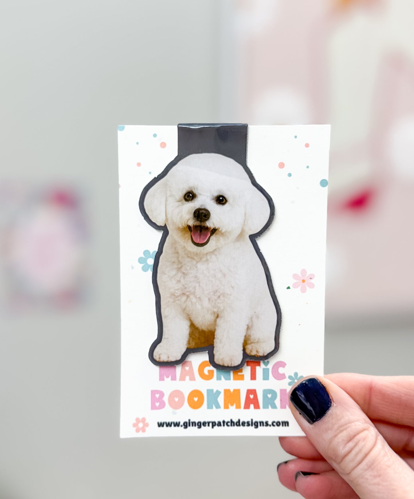 Bichon Frise Magnetic Bookmark