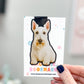 White Scottish Terrier Magnetic Bookmark