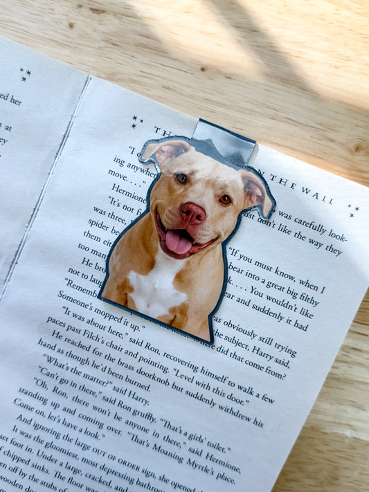 Fawn Pit Bull Magnetic Bookmark