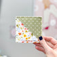 Wildflower Bow Raw Edge Corner Bookmarks
