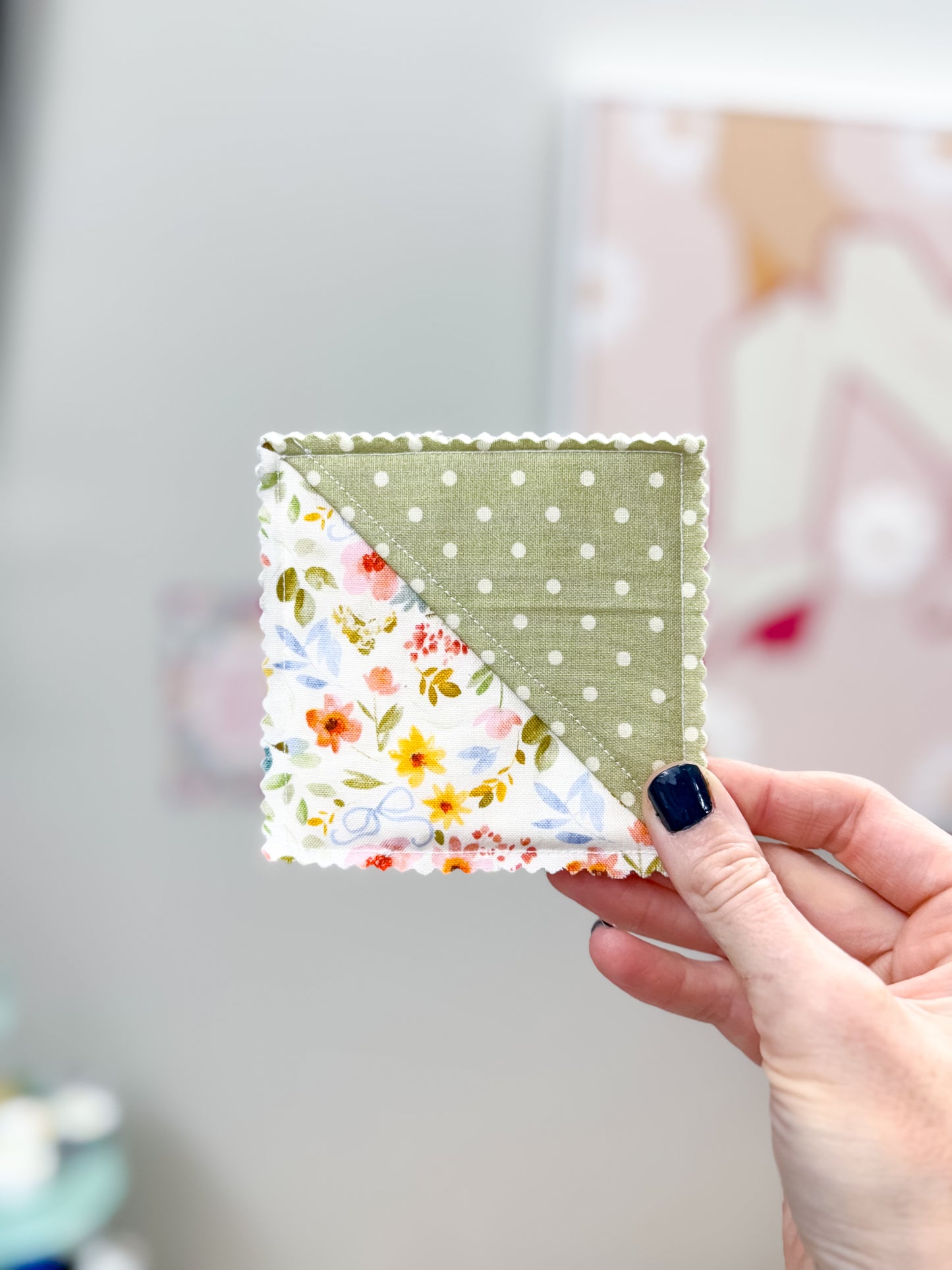 Wildflower Bow Raw Edge Corner Bookmarks