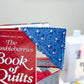 Red Plaid & Blue Floral Raw Edge Corner Bookmarks