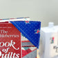 Pink Plaid & Blue Floral Raw Edge Corner Bookmarks