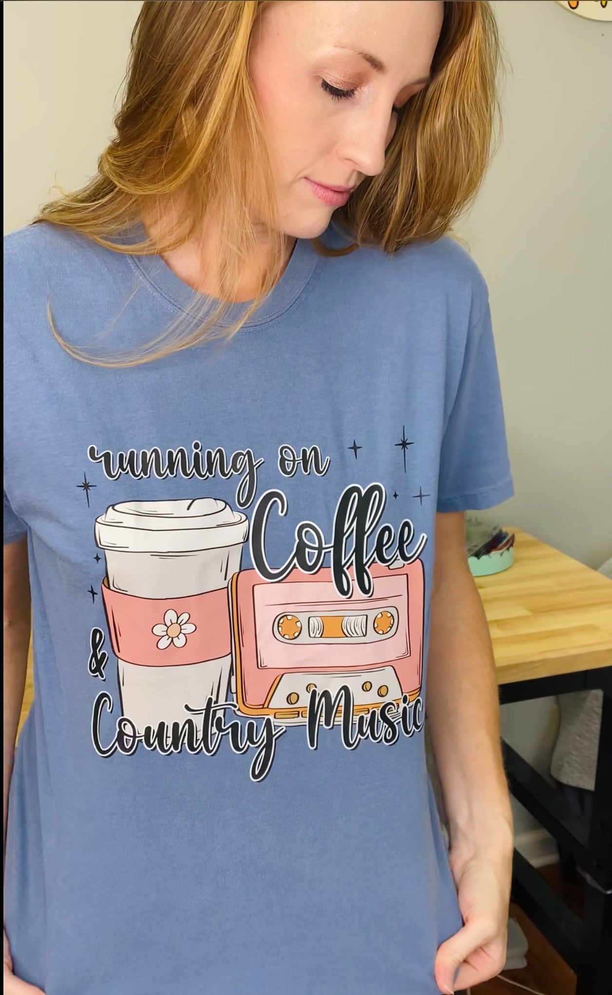 Running On Coffee And Country Music T-Shirt