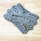 Gray Twist Crochet Earwarmer