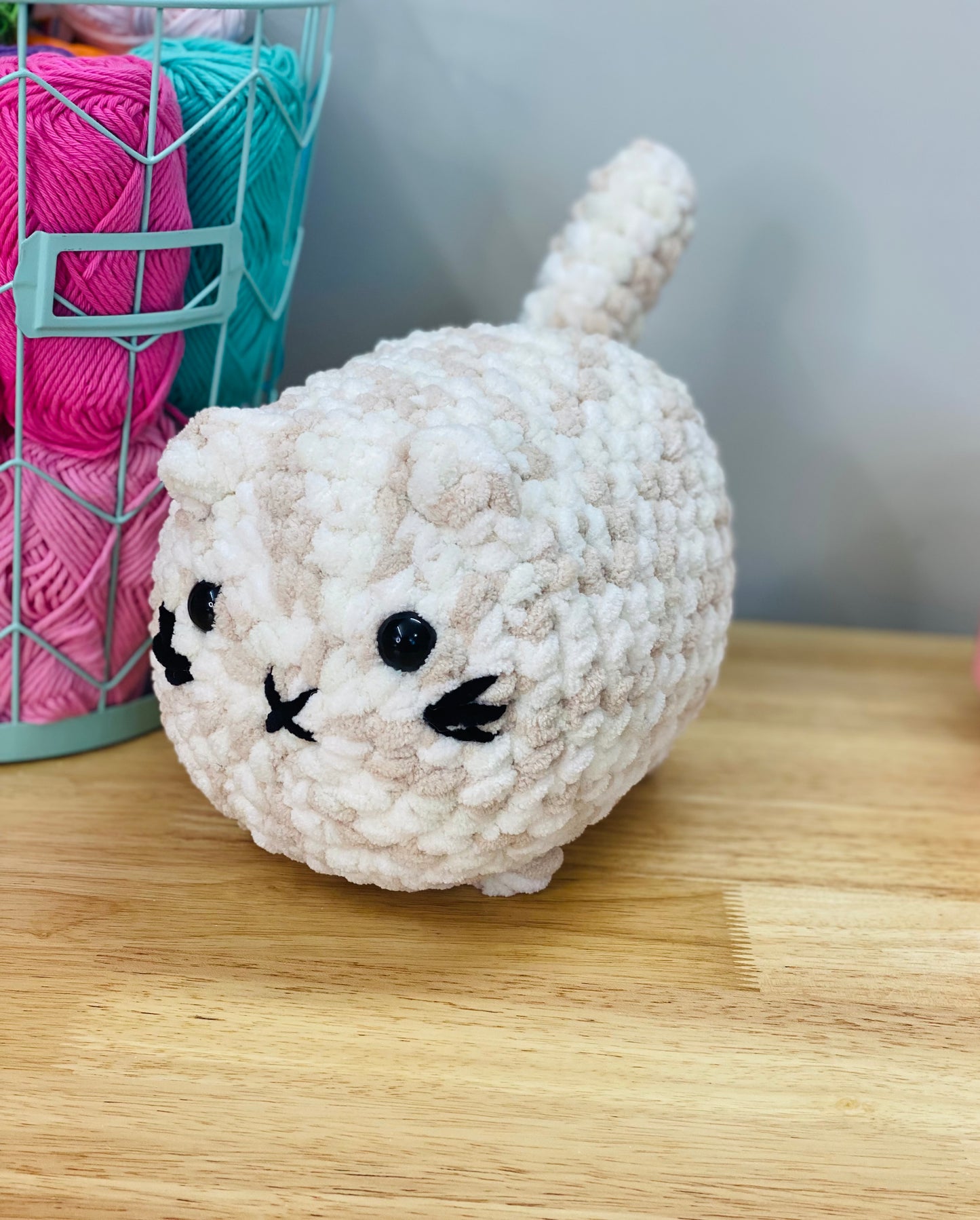 Chubby Cat Plushie, Crochet Cat Loaf