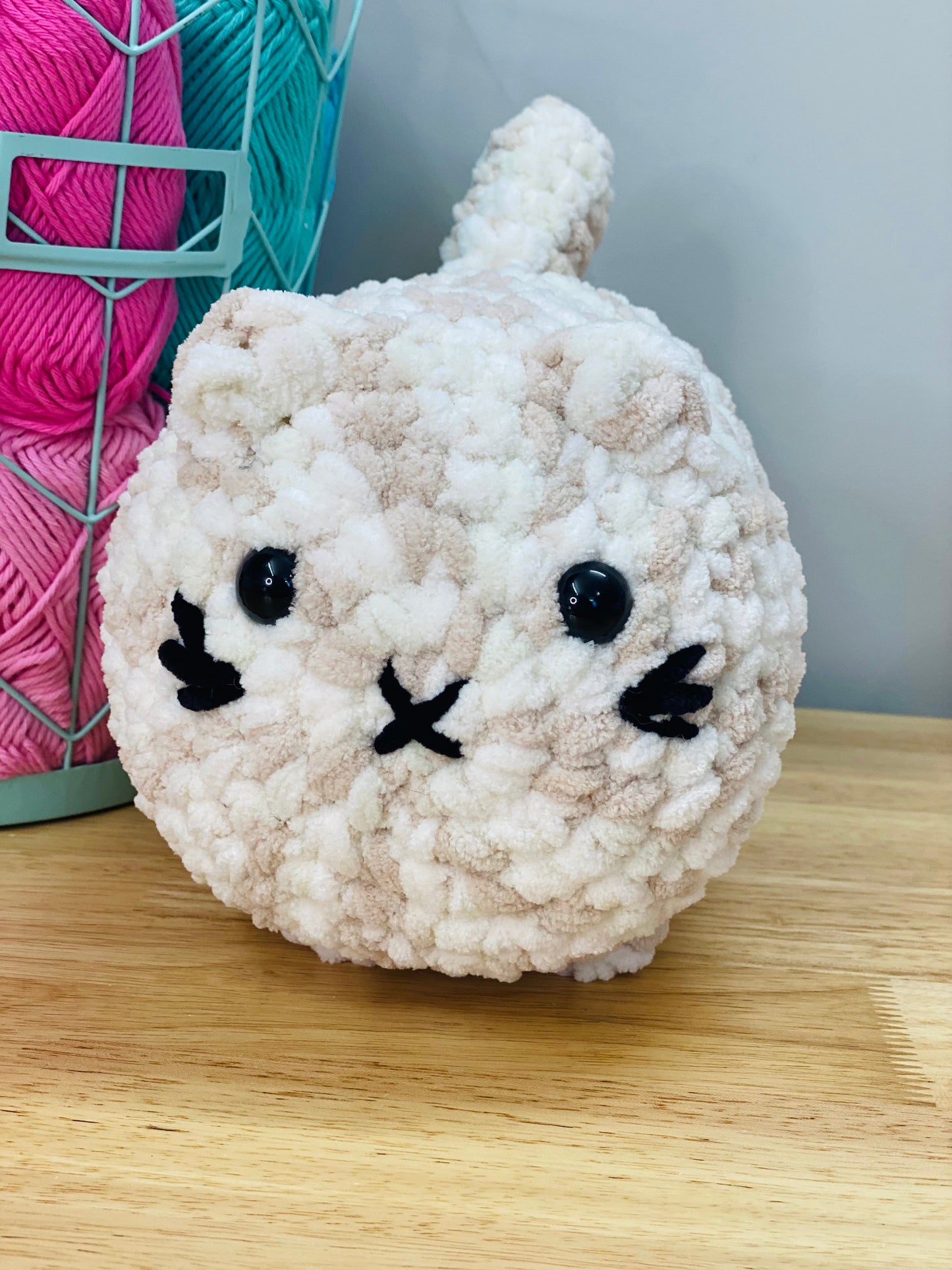 Chubby Cat Plushie, Crochet Cat Loaf