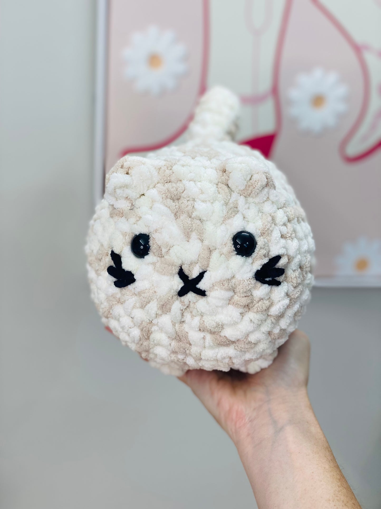 Chubby Cat Plushie, Crochet Cat Loaf