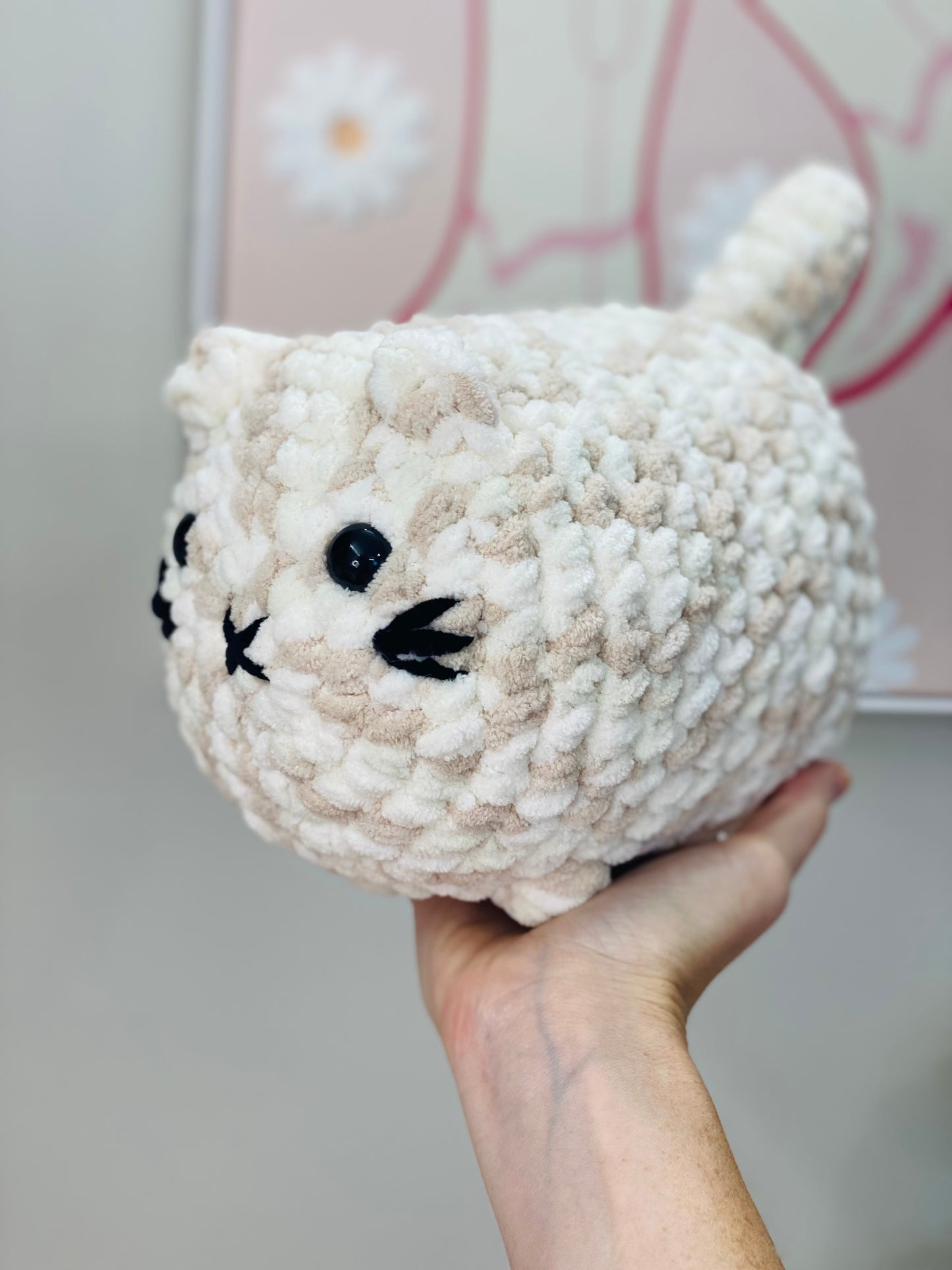 Chubby Cat Plushie, Crochet Cat Loaf