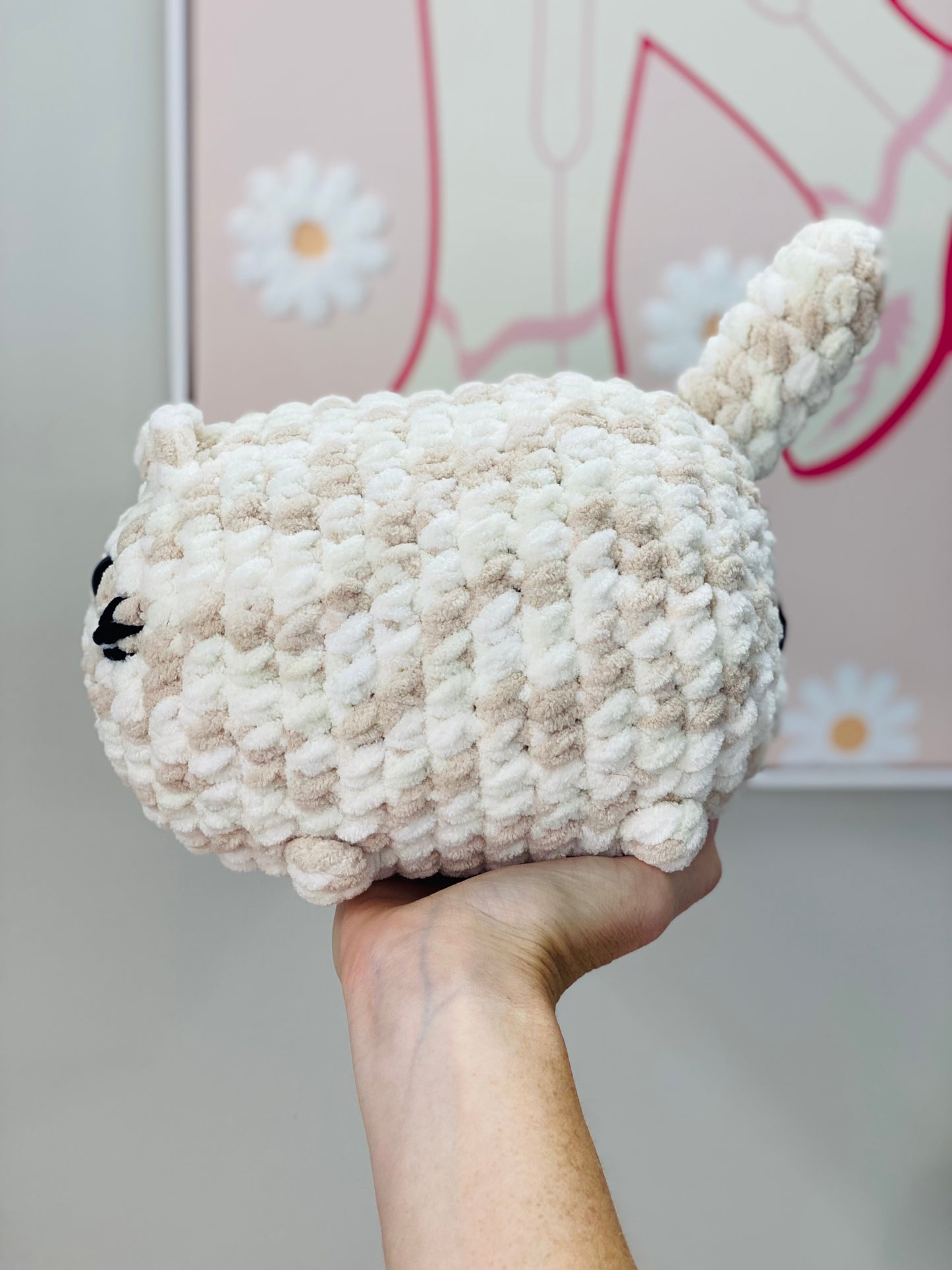 Chubby Cat Plushie, Crochet Cat Loaf