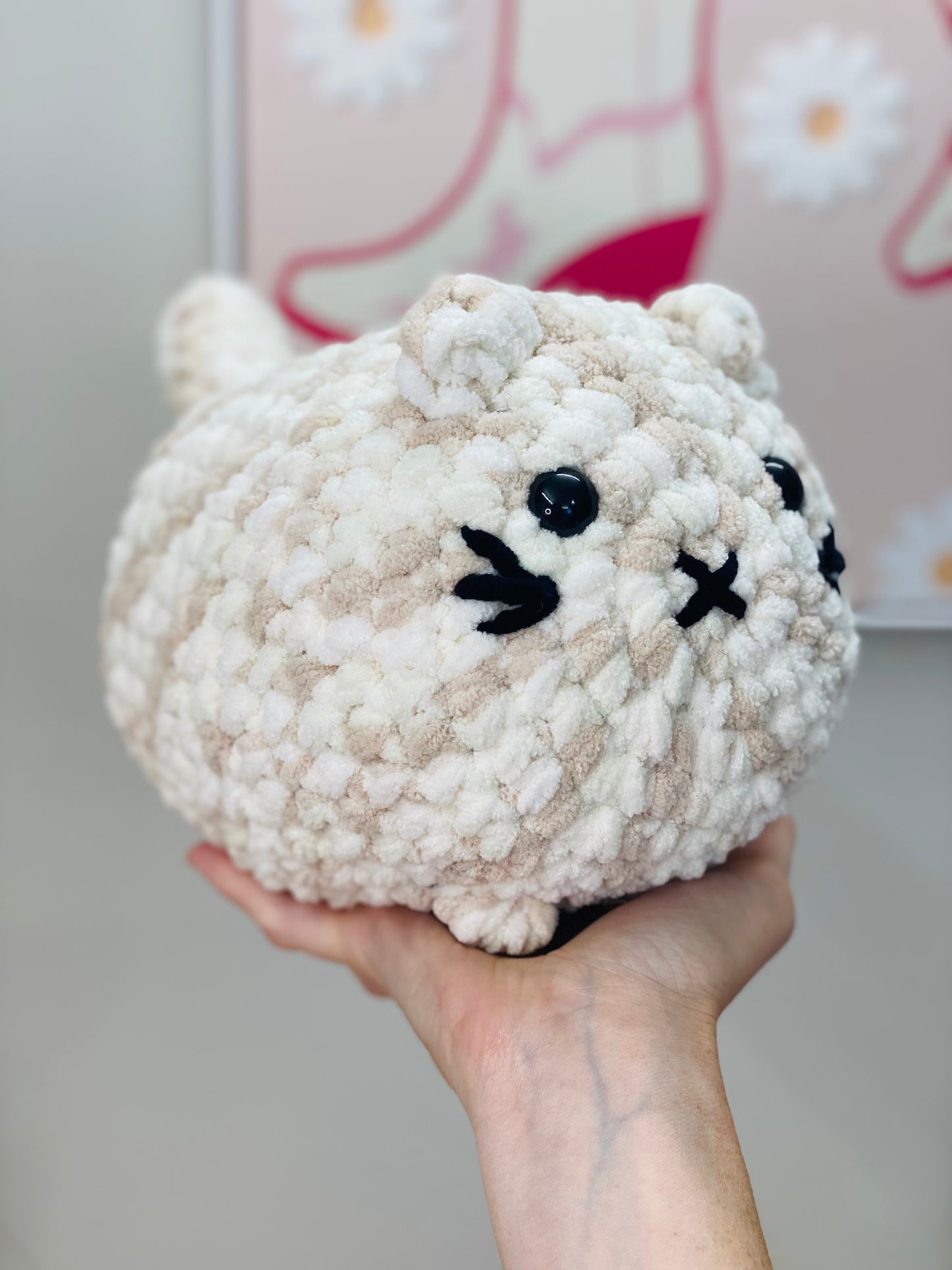 Chubby Cat Plushie, Crochet Cat Loaf