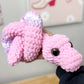 Pink Purple Snake Crochet Plushie