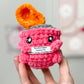 Pink Dumpster Fire Crochet Plushie