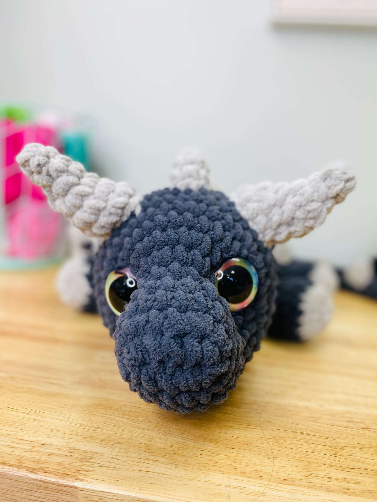 Gray Dragon Jumbo Plushie