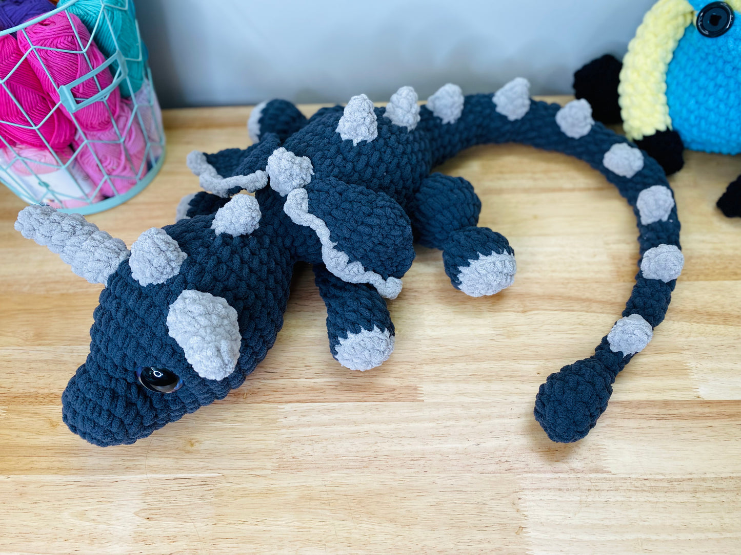 Gray Dragon Jumbo Plushie