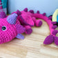 Jumbo Pink & Purple Sparkle Dragon Plushie