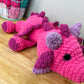 Jumbo Pink & Purple Sparkle Dragon Plushie