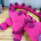 Jumbo Pink & Purple Sparkle Dragon Plushie