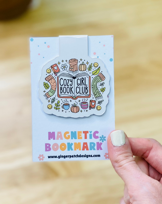 Cozy Girl Book Club Magnetic Bookmark