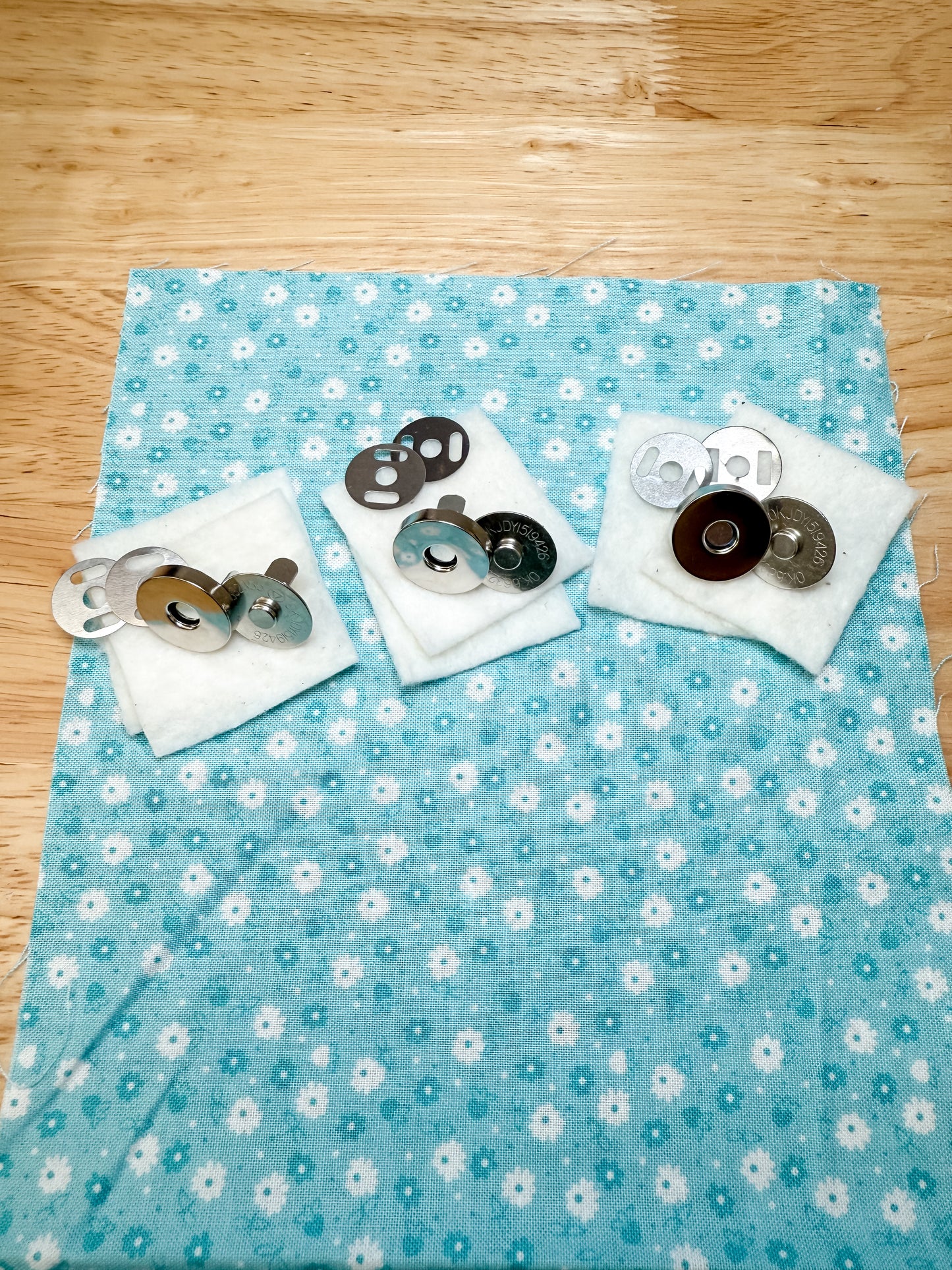 Set of 3 ~ 18mm Magnetic Snaps (optional Tote Bag Pattern Add-On)